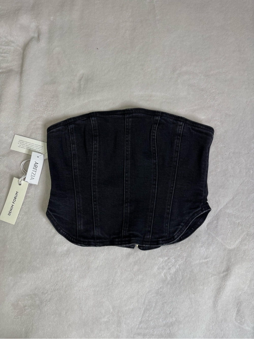 Aritzia Denim Forum From the 90’s Debbie Strapless Denim Bustier